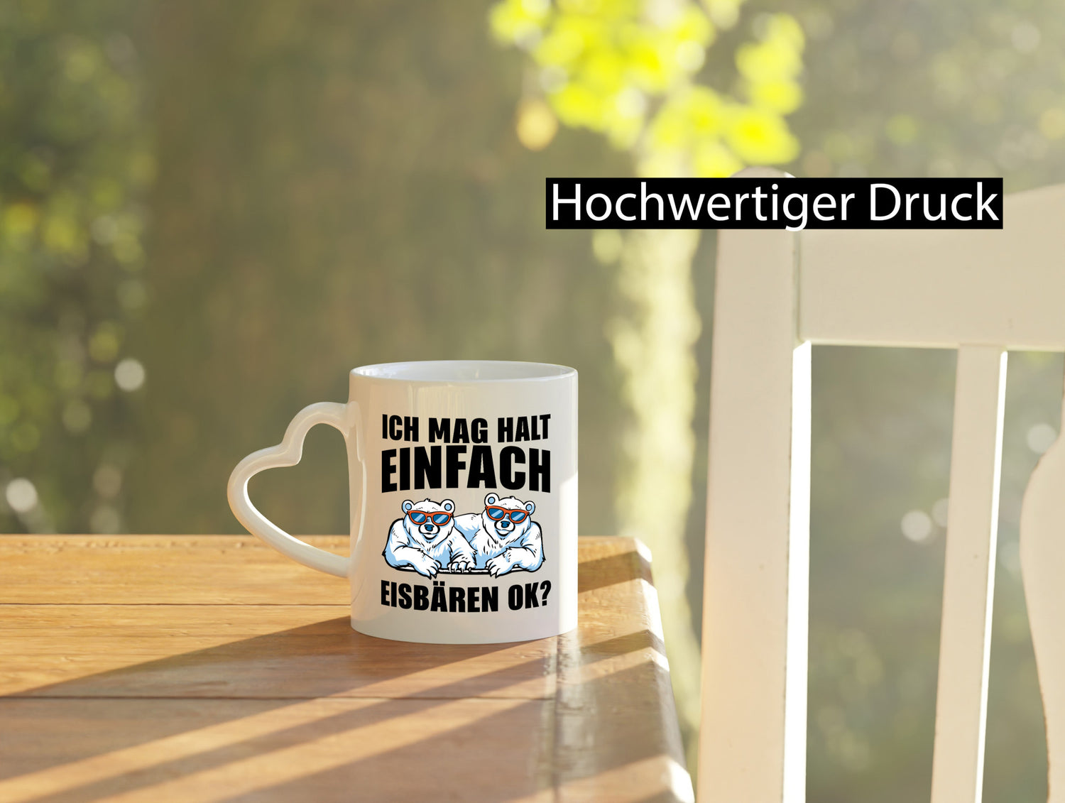 Ich mag Eisbären Geschenk Humor Geschenkidee lustiger Spruch Tasse