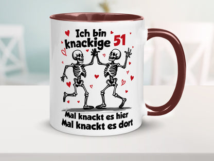 51. Geburtstag | Knackige 51 Ich bin alt v2 Humor Geschenkidee Tasse