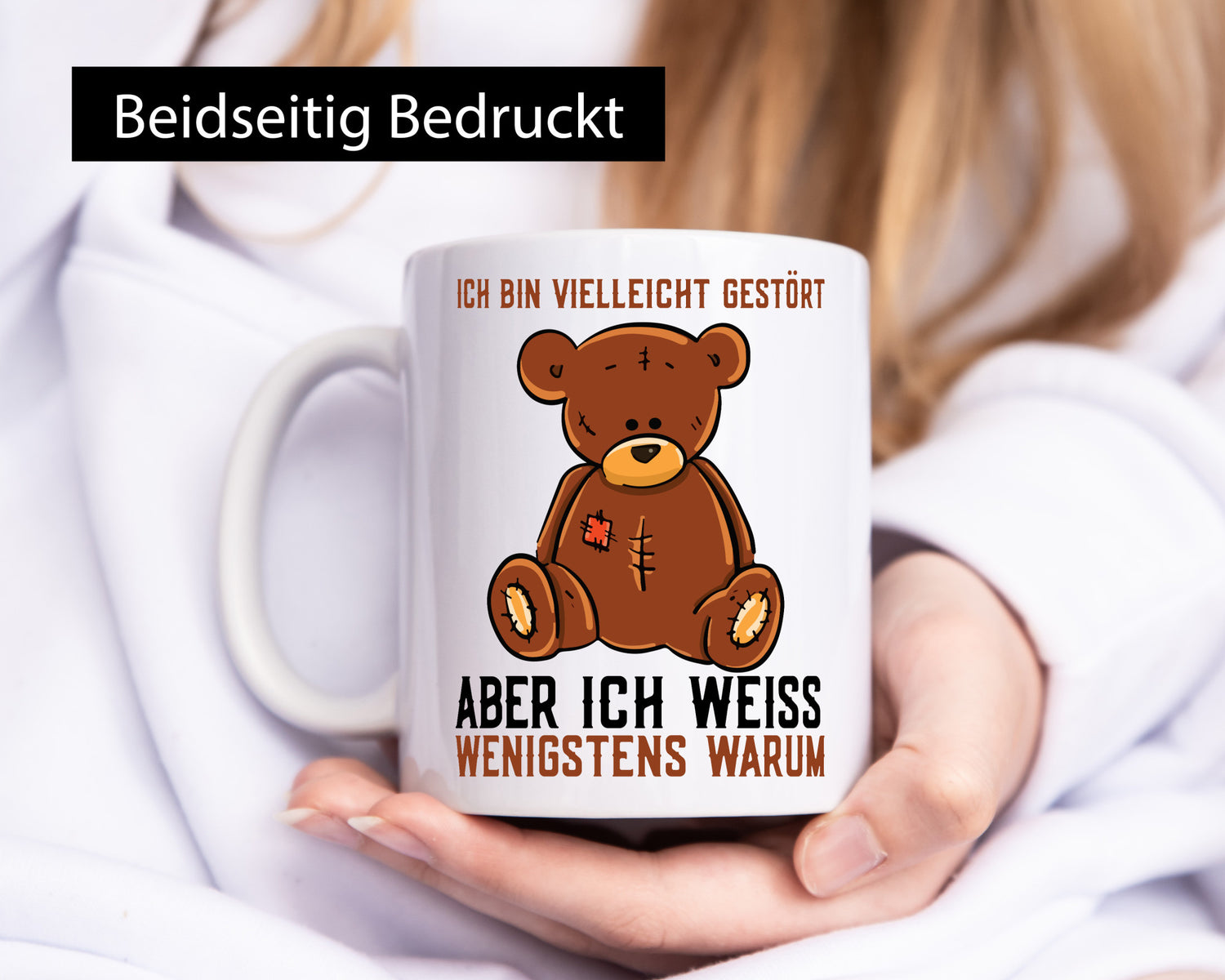Ich bin vielleicht gestört | Verrückt Bär Comic Humor lustiger Spruch Geschenk
