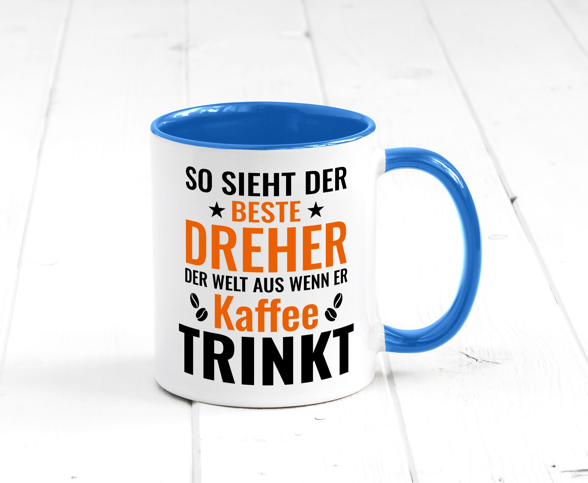 Kaffee trinkt: Dreher | Fräser Geschenkidee Humor Tasse