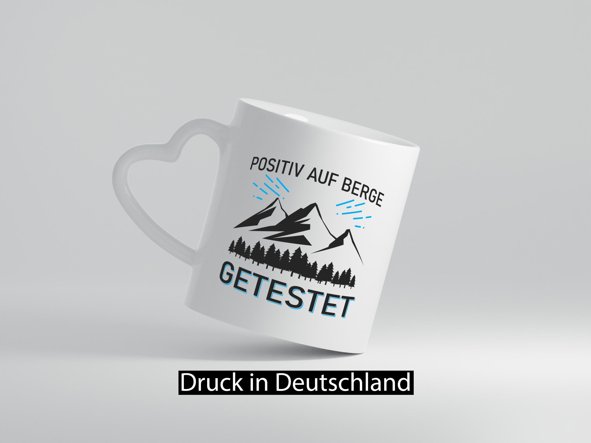 Positiv auf Berge getestet | Bäume Geschenkidee Humor Tasse
