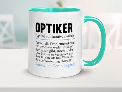 Optiker | Spruch Augenoptiker Beruf Humor v2 lustiger Geschenk Arbeit Kollegen