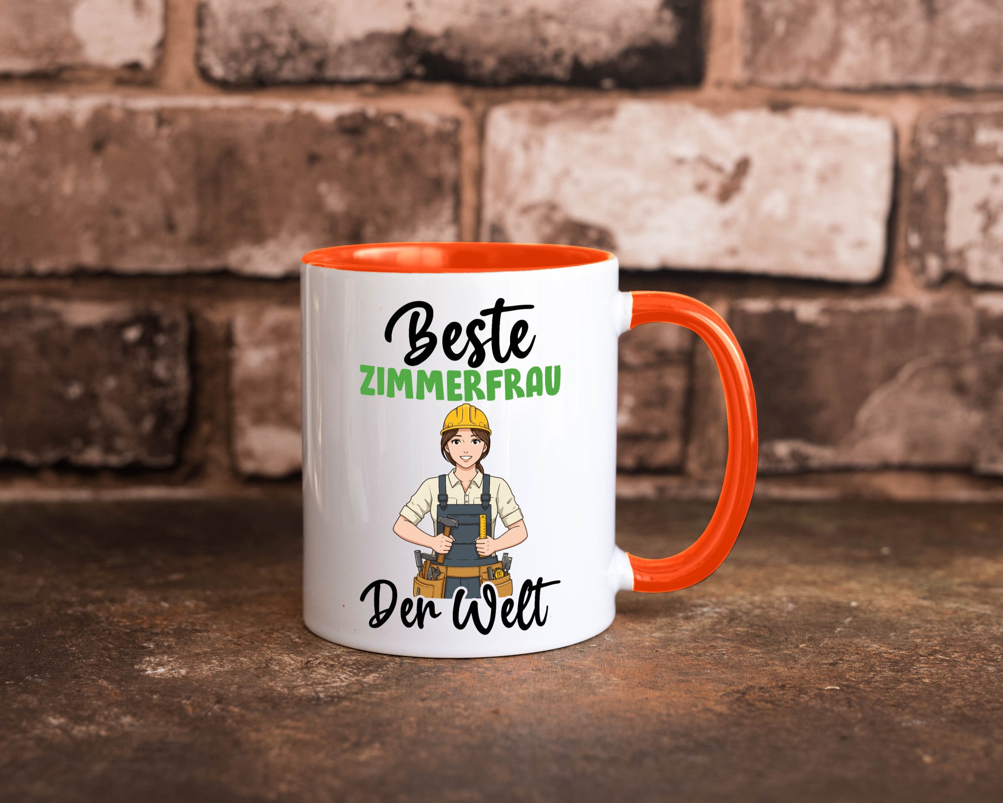 Beste Zimmerfrau| Holzbau | Handwerkerin v2 Geschenk Humor Geschenkidee