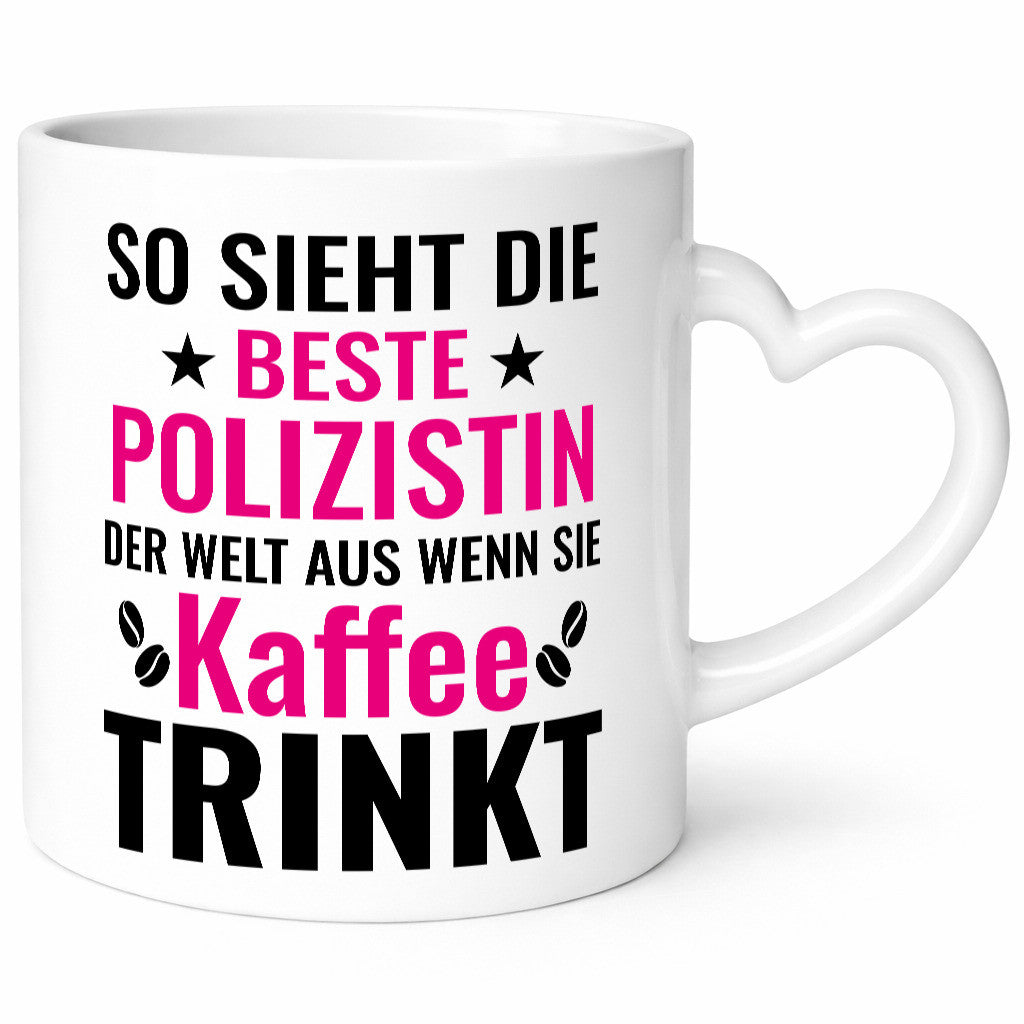 Kaffee trinkt: Polizistin | Beruf Polizei Geschenkidee Arbeit Kollegen Büro