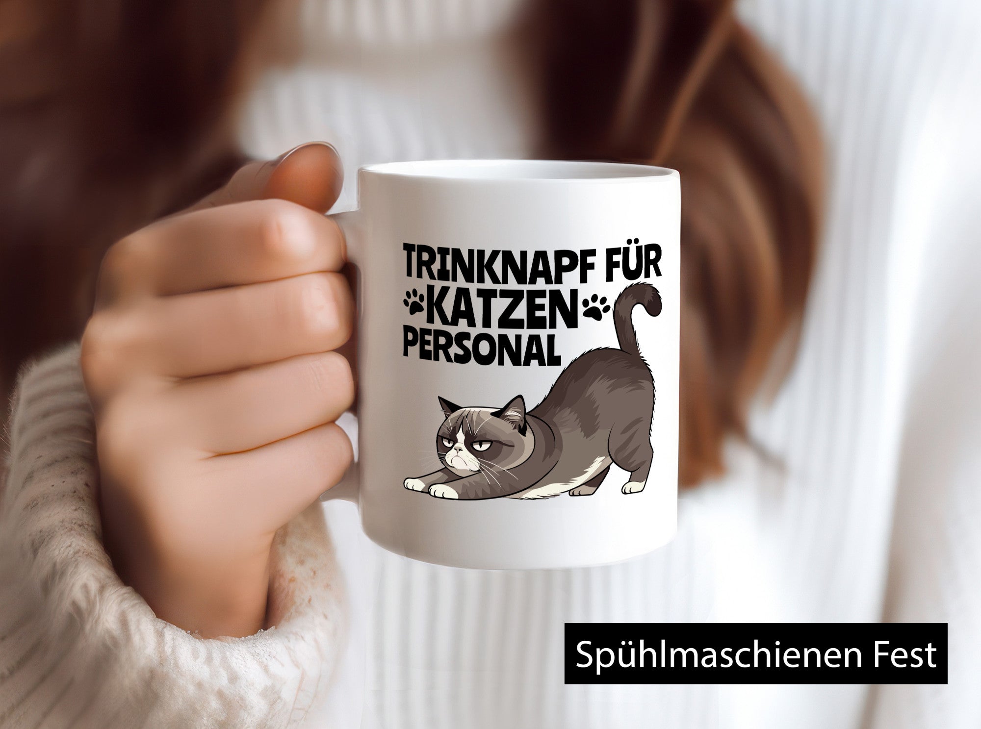 Katzen Personal | Katzenbesitzer Tasse Katze Humor vl7 lustig Tierliebhaber