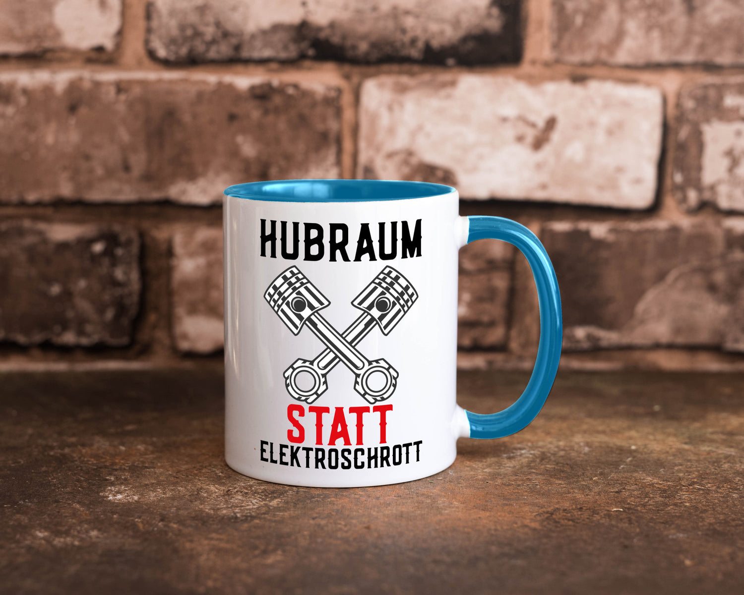 Hubraum statt Elektroschrott | Autofan Verbrennungsmotor Geschenk Humor
