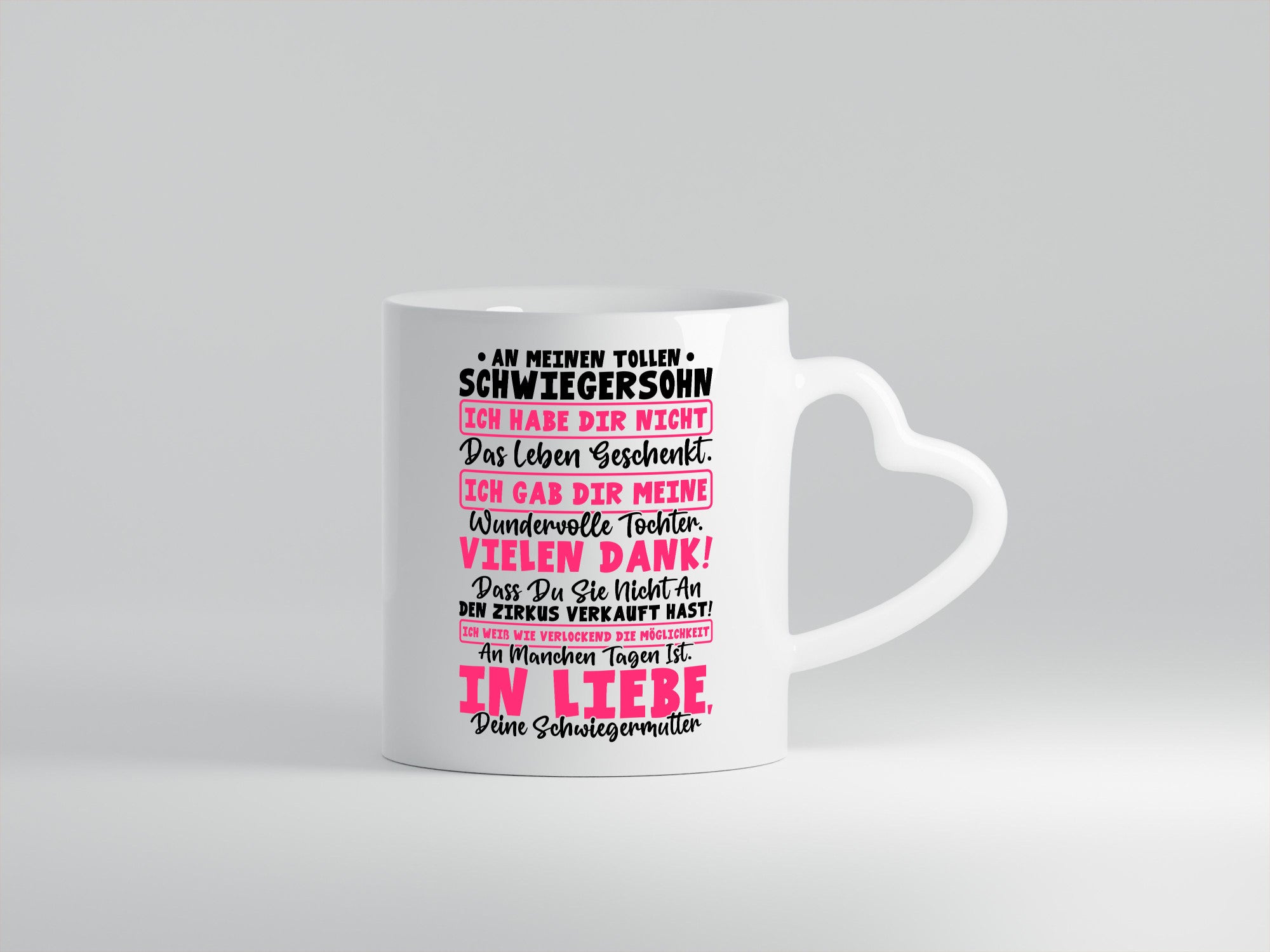An meinen tollen Schwiegersohn vl5 Geschenkidee Familie Humor Tasse
