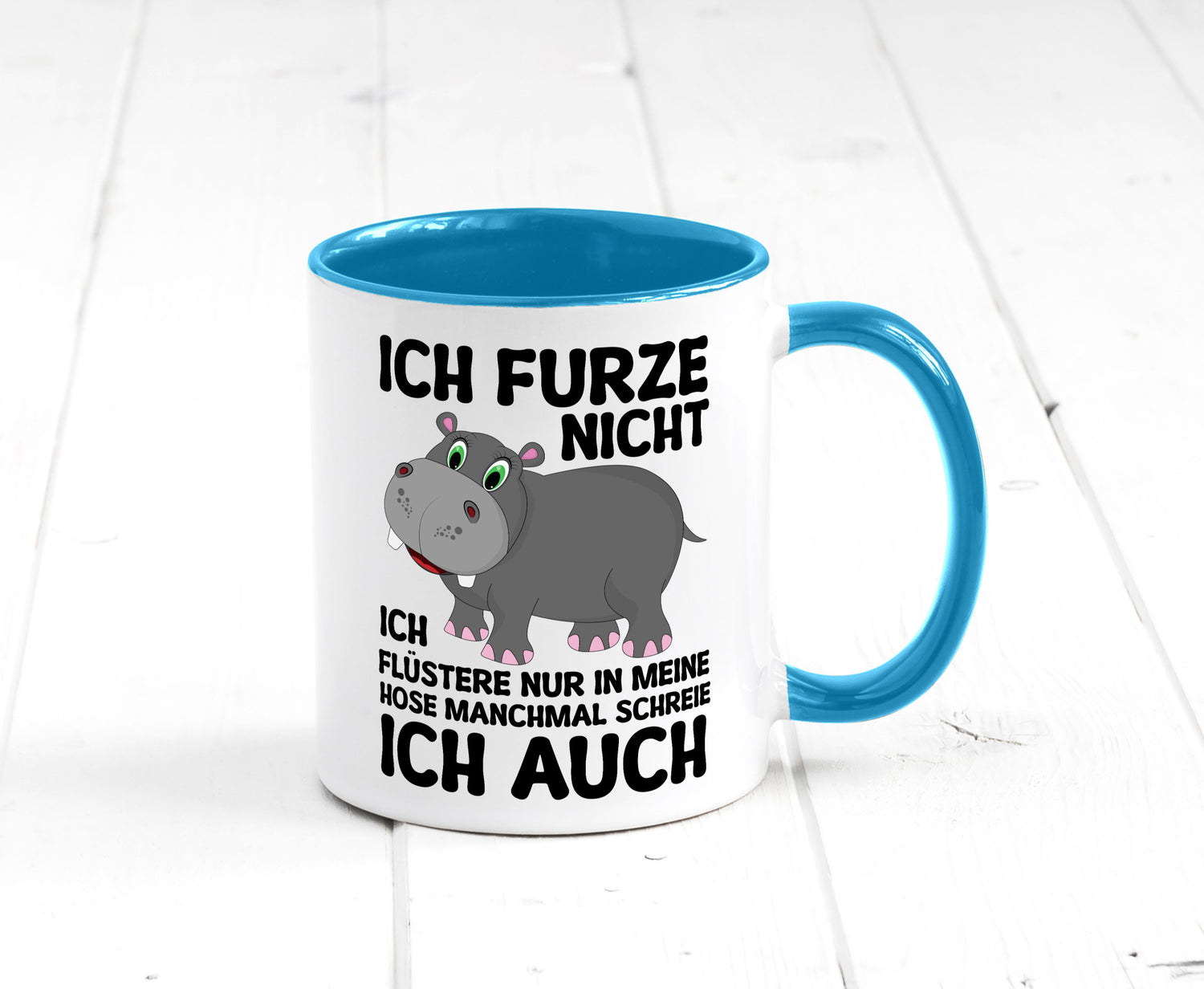 Ich furze nicht | furznilpferd v2 Humor Geschenkidee Tasse