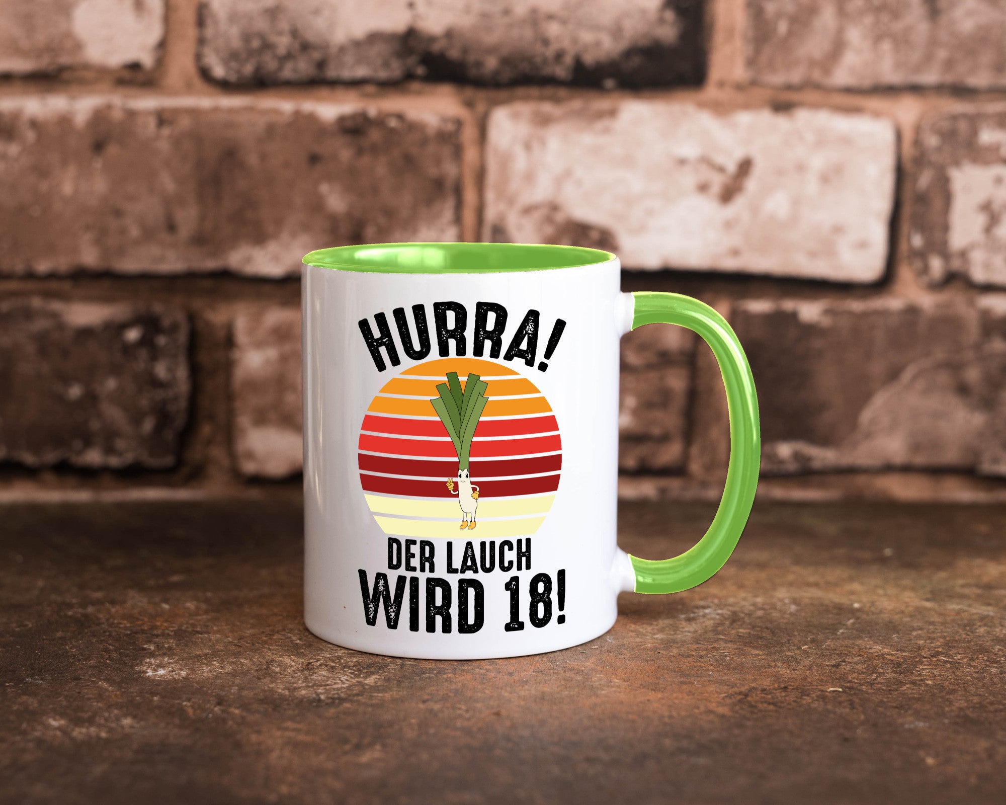 Hurra der lauch wird 18 | 18. Geburtstag Ehrentag lustiger Spruch Geschenk