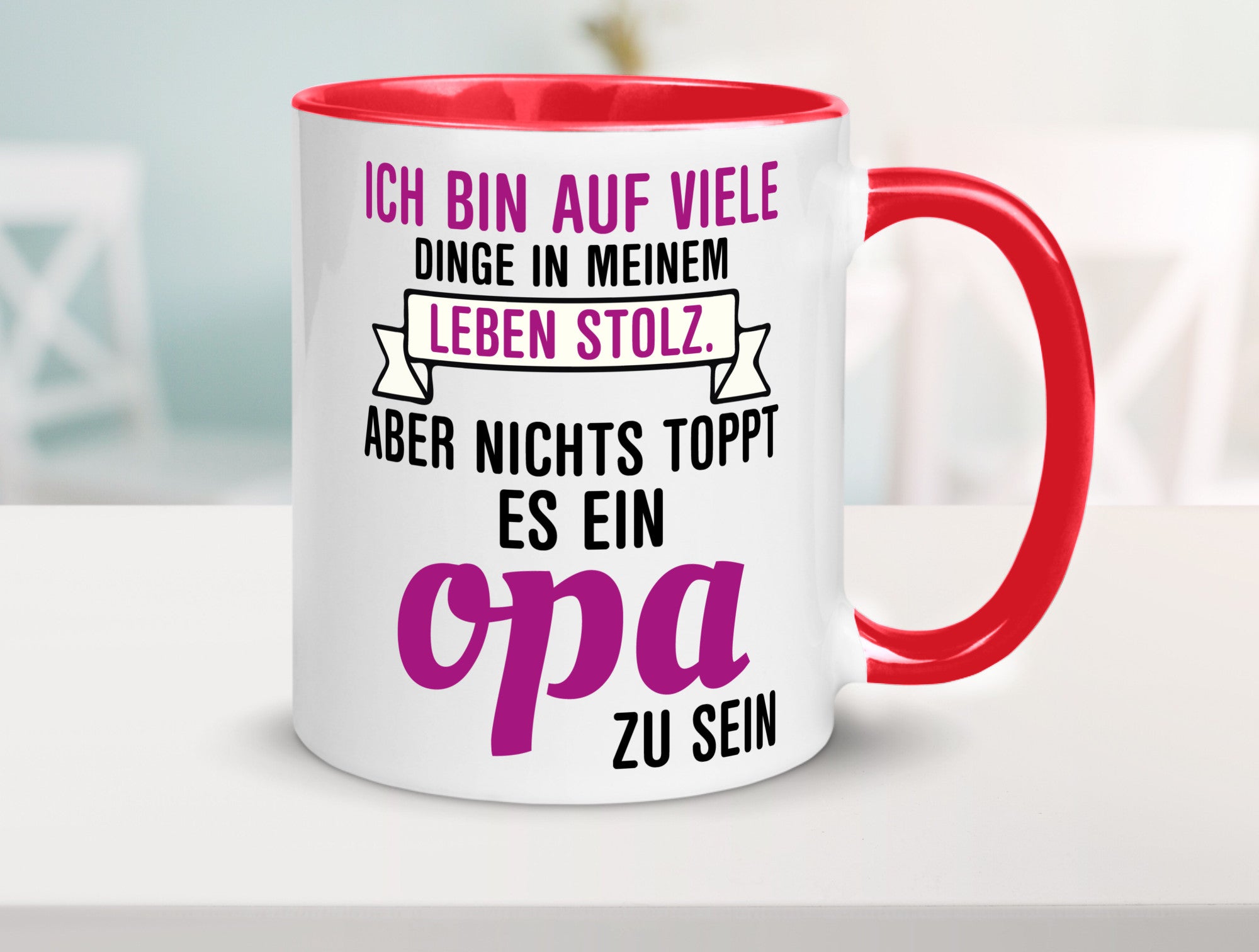 Opa Tasse | Stolzer Großvater Vatertag Enkelkinder Geschenk Familie