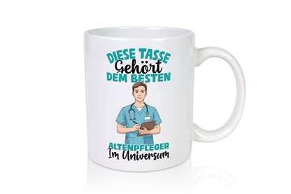 Im Universum: Altenpfleger | Pflegepersonal Geschenk Humor Geschenkidee