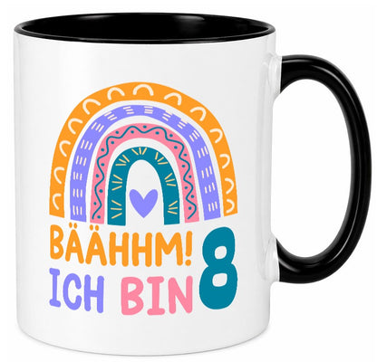 8. Geburtstag | 8 Jahre Regenbogen Bääm Mädchen Geschenk Geschenkidee lustiger Tasse