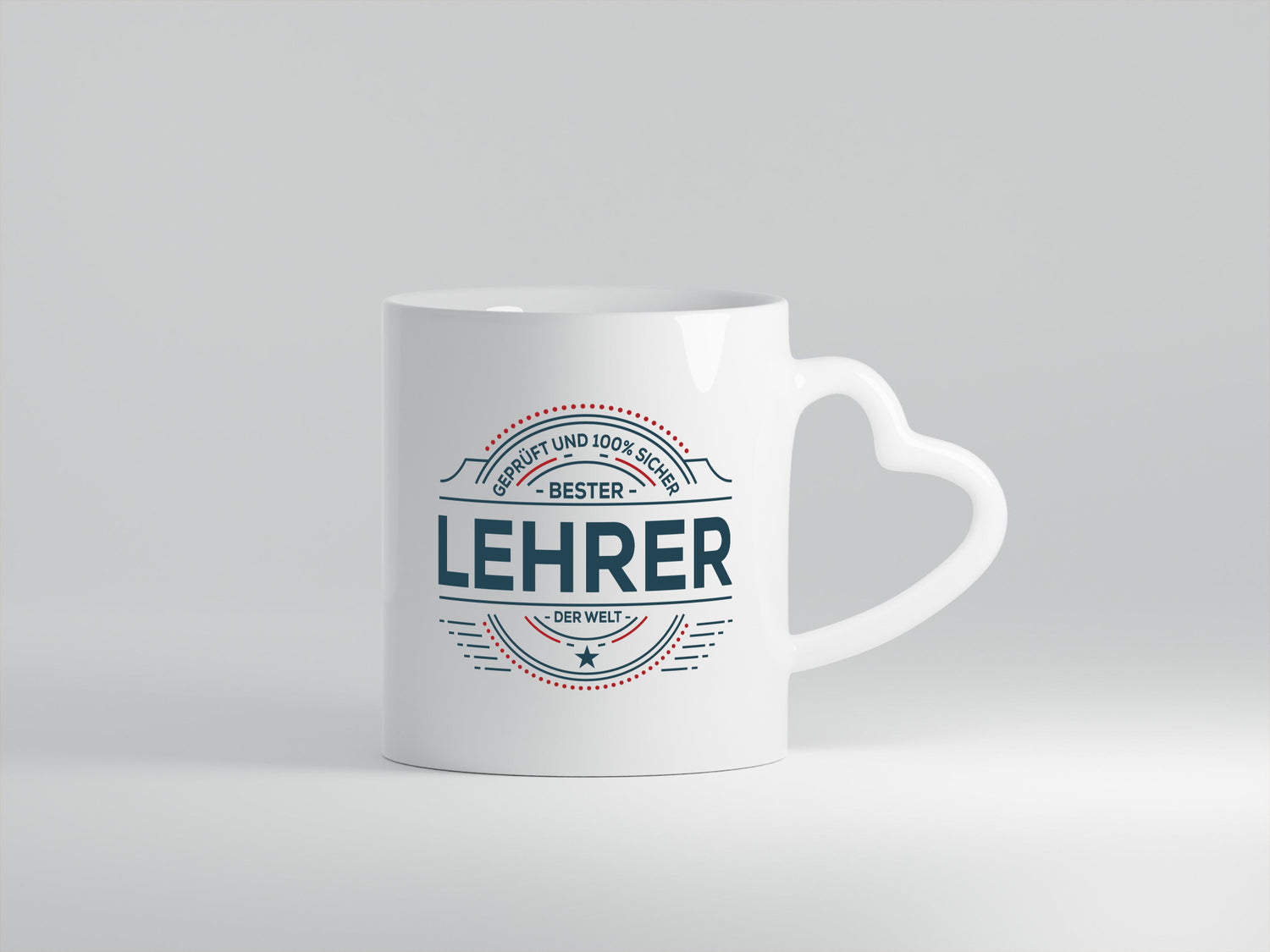 Geprüft und sicher: Lehrer | Schule Beruf Schüler Geschenk Arbeit Kollegen Büro