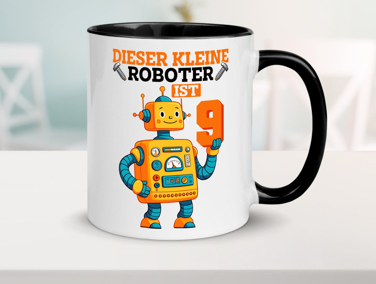 9. Geburtstag | 9 Jahre Roboter Junge lustig Geschenkidee Geschenk Tasse