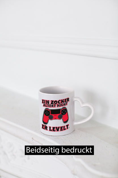 Zocker altern nicht Geschenk Humor Geschenkidee lustiger Spruch Tasse