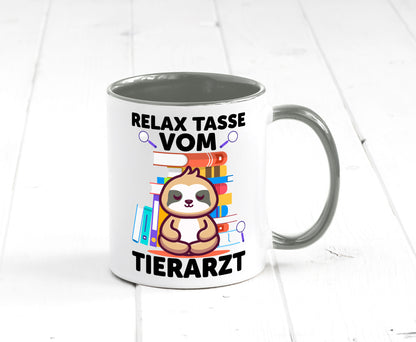 Relax Tasse: Tierarzt | Tiermedizin Mediziner Geschenkidee Tierliebhaber Humor