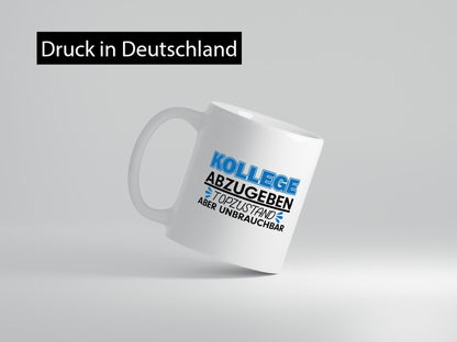 Kollege abzugeben | Büro Tasse Kollegen Humor Witz Geschenkidee Arbeit