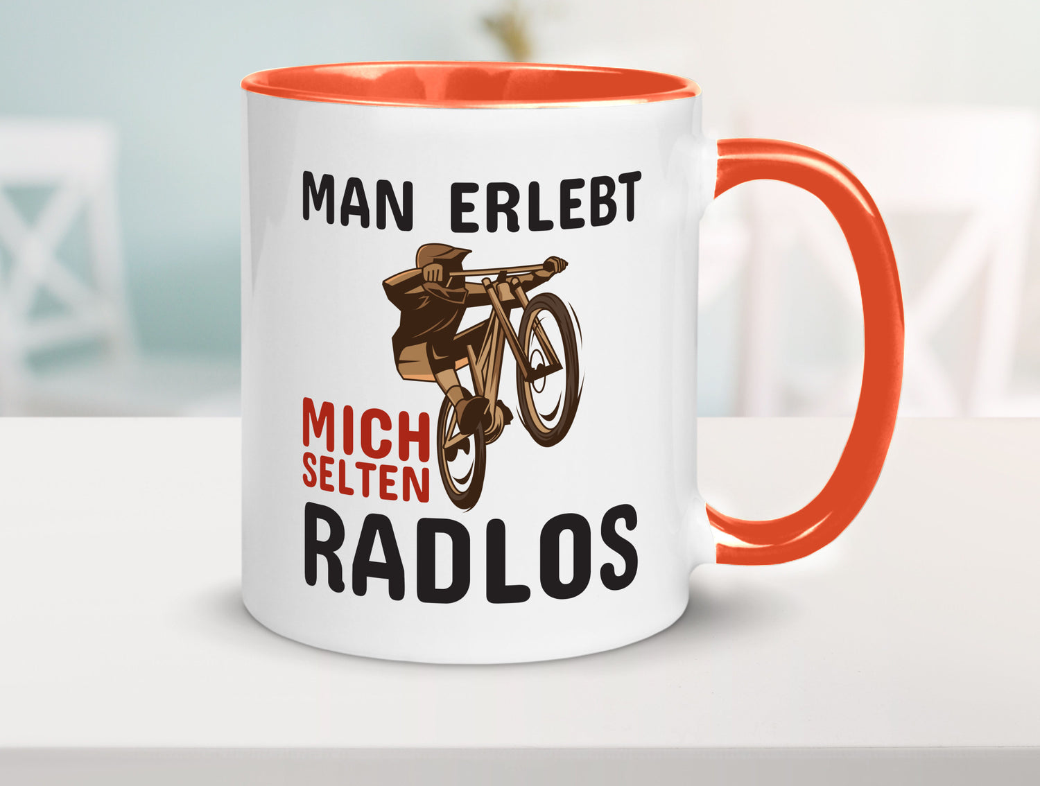 Selten Radlos | Spruchtasse Fahrrad Männer Humor lustiger Spruch Geschenk