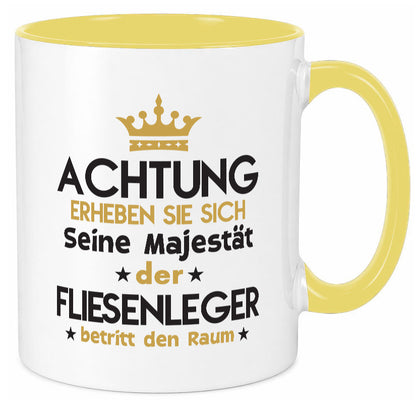 Seine Majestät Fliesenleger | Fliesenlegen Bau lustiger Spruch Geschenk Humor
