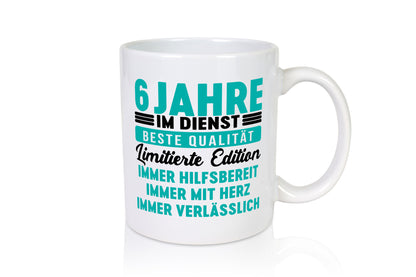 6 Jahre im Dienst | Jubiläum Arbeit v5 Geschenk Kollegen Büro lustiger Spruch