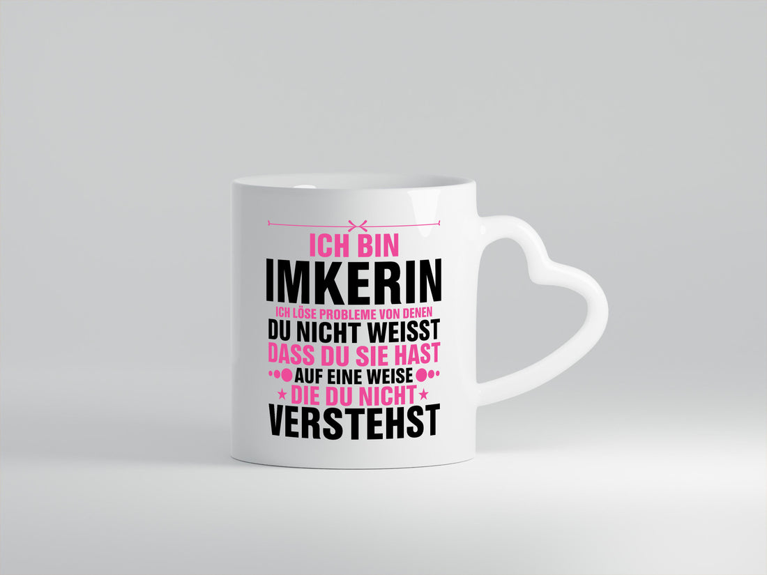 Löse Probleme: Imkerin | Imkerei v2 lustig Humor Geschenkidee Geschenk Tasse