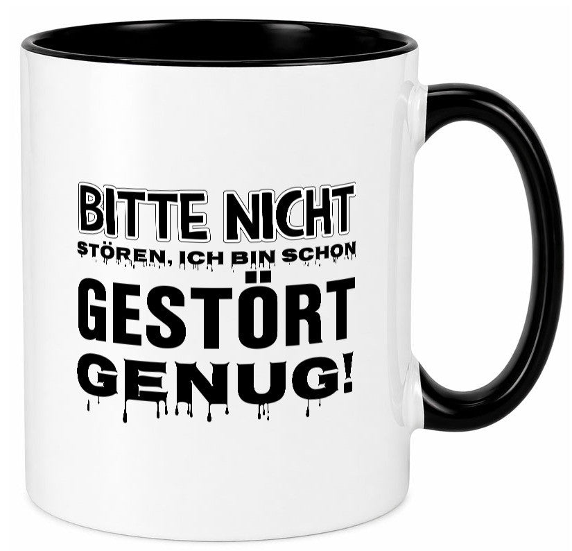 Ich bin schon gestört lustiger Spruch Geschenk Humor Geschenkidee Tasse