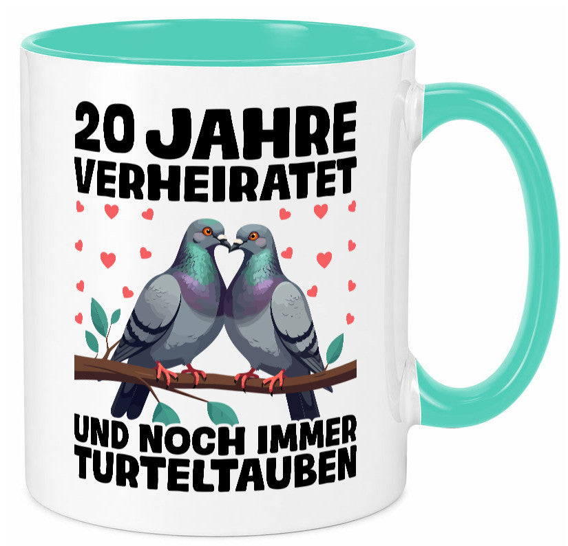 20 Jahre verheiratet | Turteltauben Ehe Ehepaar lustig Humor Geschenkidee