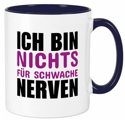 Schwache nerven lustiger Spruch Geschenk Humor Geschenkidee Tasse