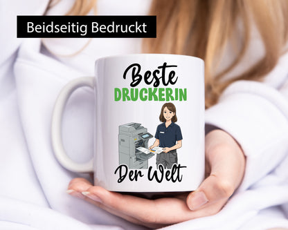 Beste Druckerin | Druckerei Print Medien v2 lustig Humor Geschenkidee Geschenk