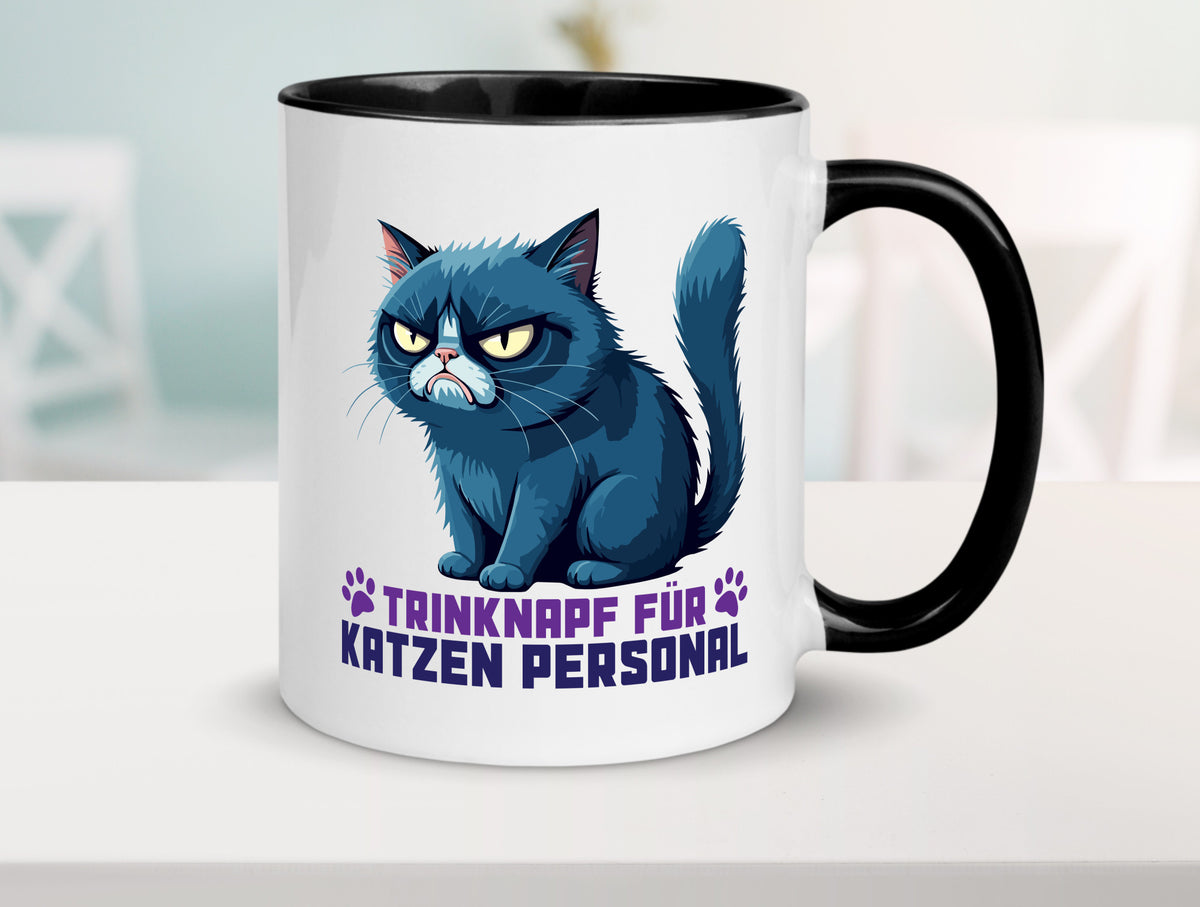 Katzen Personal | Katzenbesitzer Tasse Katze Humor vl8 Geschenkidee