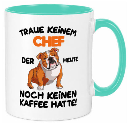 Traue keinem Chef lustiger Spruch Geschenk Arbeit Kollegen Büro Tasse