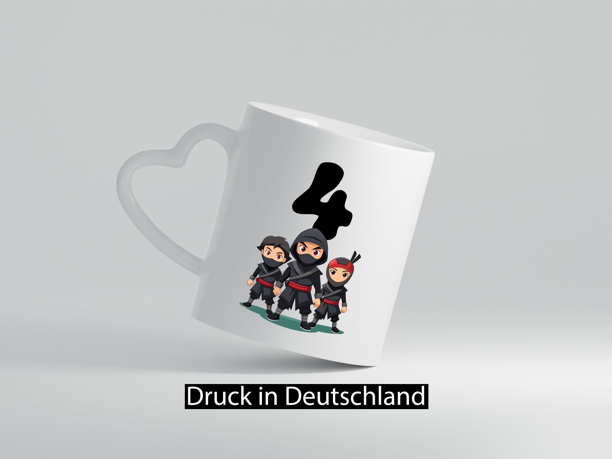 4. Geburtstag | 4 Jahre Ninja lustig Geschenkidee Geschenk Tasse