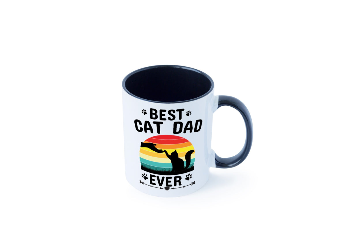 Best Cat Dad Ever lustiger Spruch Geschenk Humor Geschenkidee Tasse
