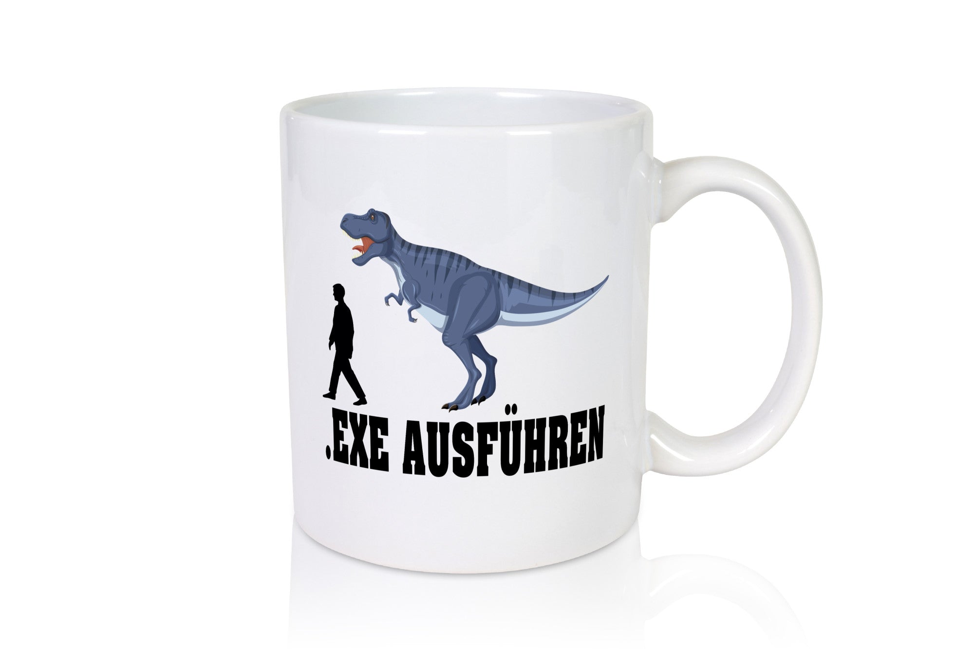Exe Ausführen | Dinosaurier lustiger Spruch Geschenk Humor Geschenkidee Tasse
