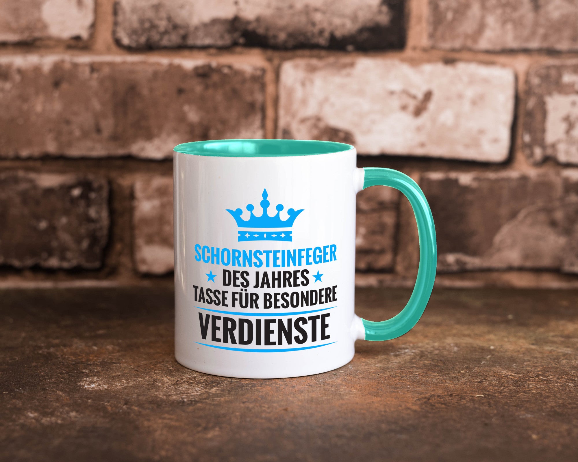 Besonderer Verdienst: Schornsteinfeger | Kaminkehrer Geschenkidee Humor Tasse