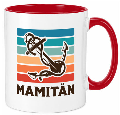 Mamitän | Schiff Boot Amker Muttertag Geschenk Familie Geschenkidee lustiger Tasse