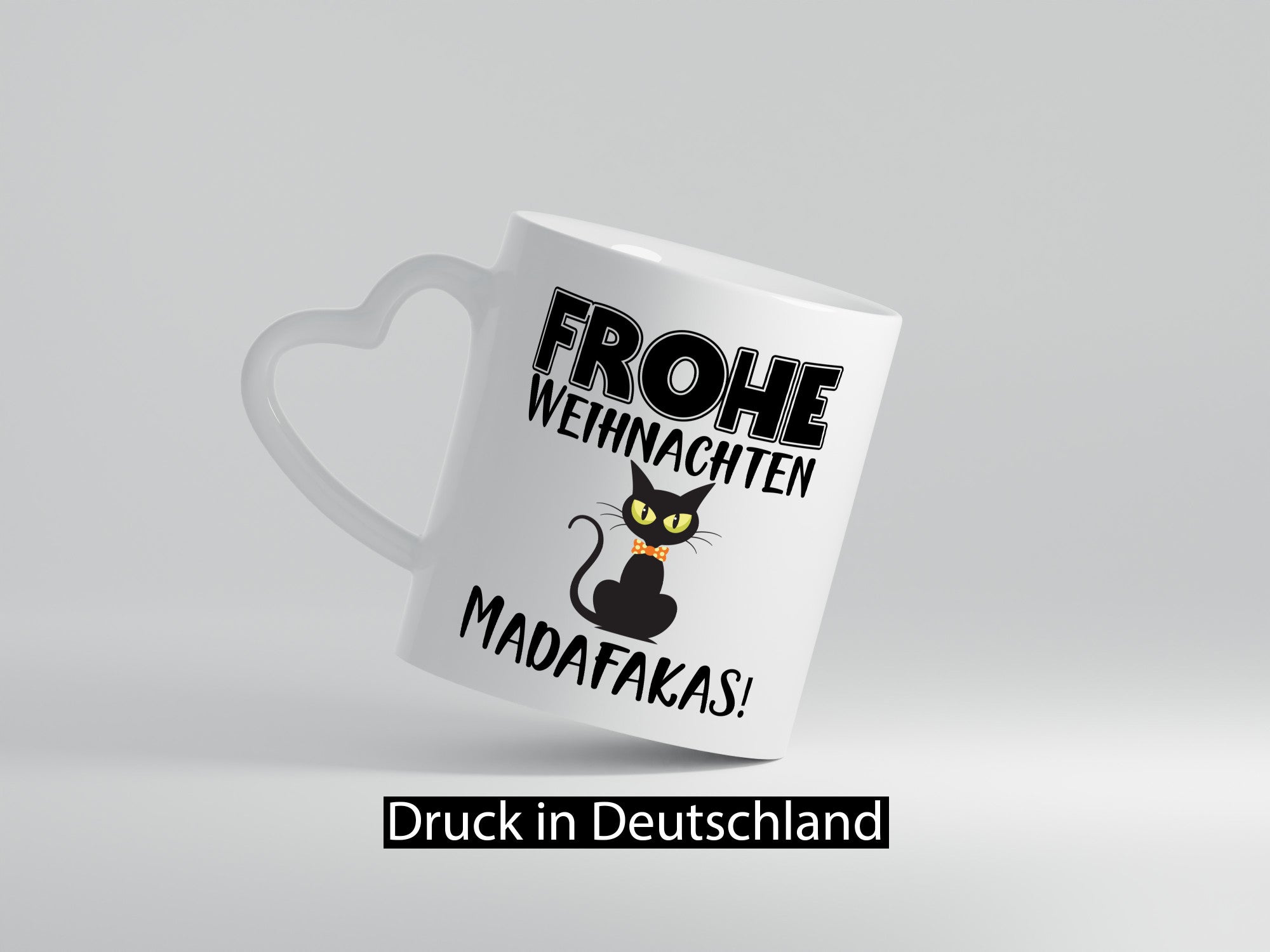 Frohe Weihnachten Madafakas! | Katze Tasse Vintage lustiger Spruch Geschenk