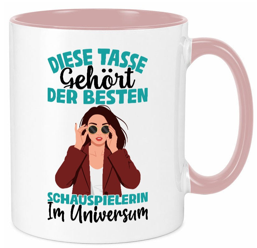 Im Universum: Schauspielerin | Theater Geschenkidee Humor Tasse