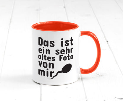 Sehr altes Foto von mir | lustige Tasse Männer Humor Geschenk Geschenkidee