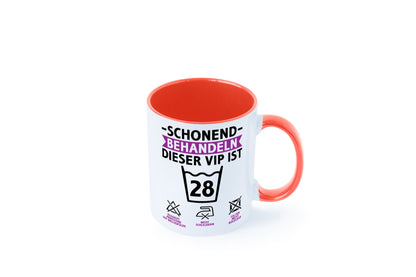 28 Geburtstag | schonend behandeln Jahre Humor Geschenkidee Tasse