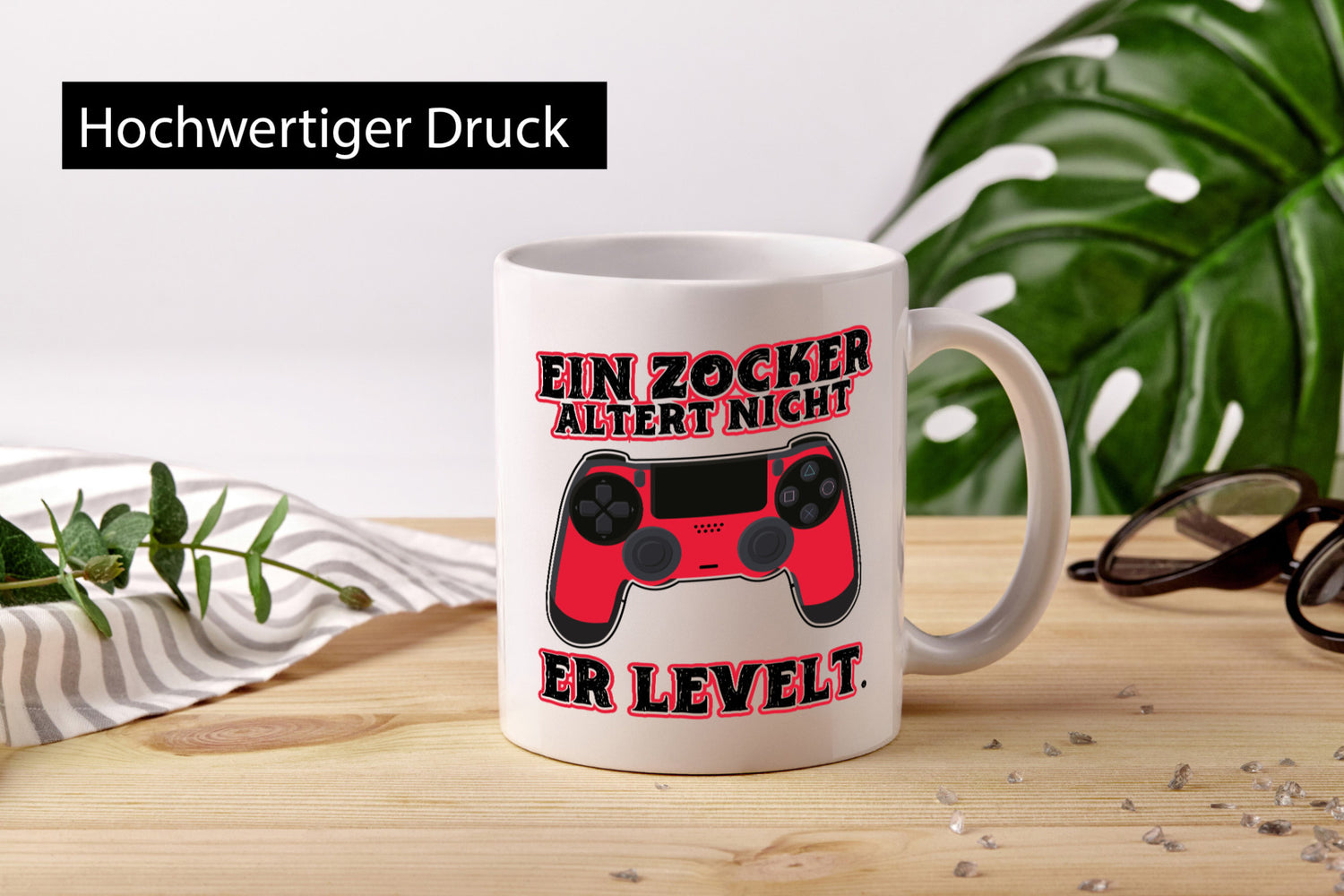 Zocker altern nicht Geschenk Humor Geschenkidee lustiger Spruch Tasse