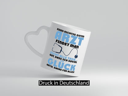 Richtig guter Arzt | Dankeschön Doktor Stethoskop Humor Geschenkidee Tasse