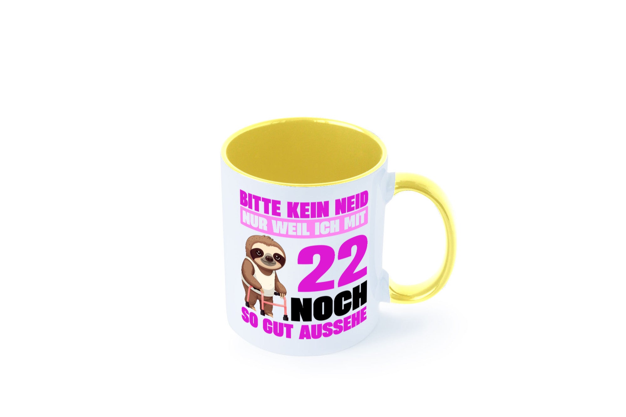 22. Geburtstag | Bitte kein neid Faultier 22 Jahre lustig Geschenkidee Geschenk