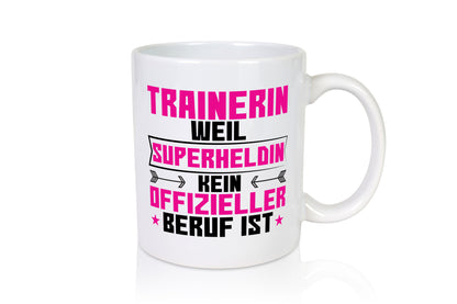 Superheldin Trainerin | Sportverein Humor Geschenkidee Tasse