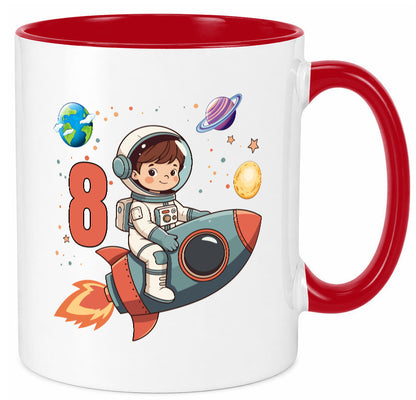8. Geburtstag | 8 Jahre Astronaut Weltraum Humor Geschenkidee Tasse