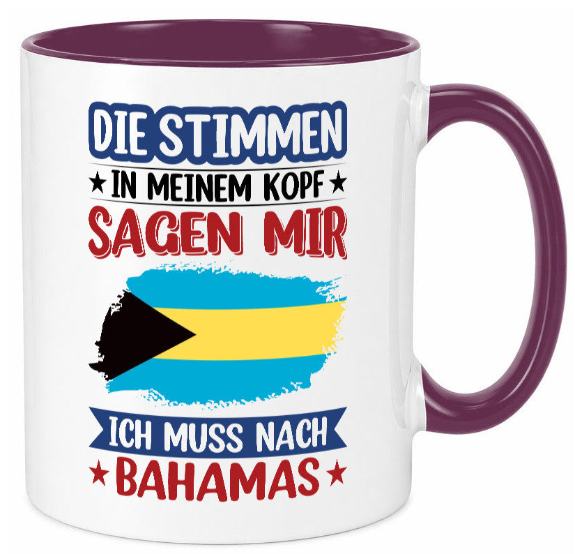 Bahamas | Urlaub Stimmen in meinem Kopf Traumland Geschenk Humor Geschenkidee