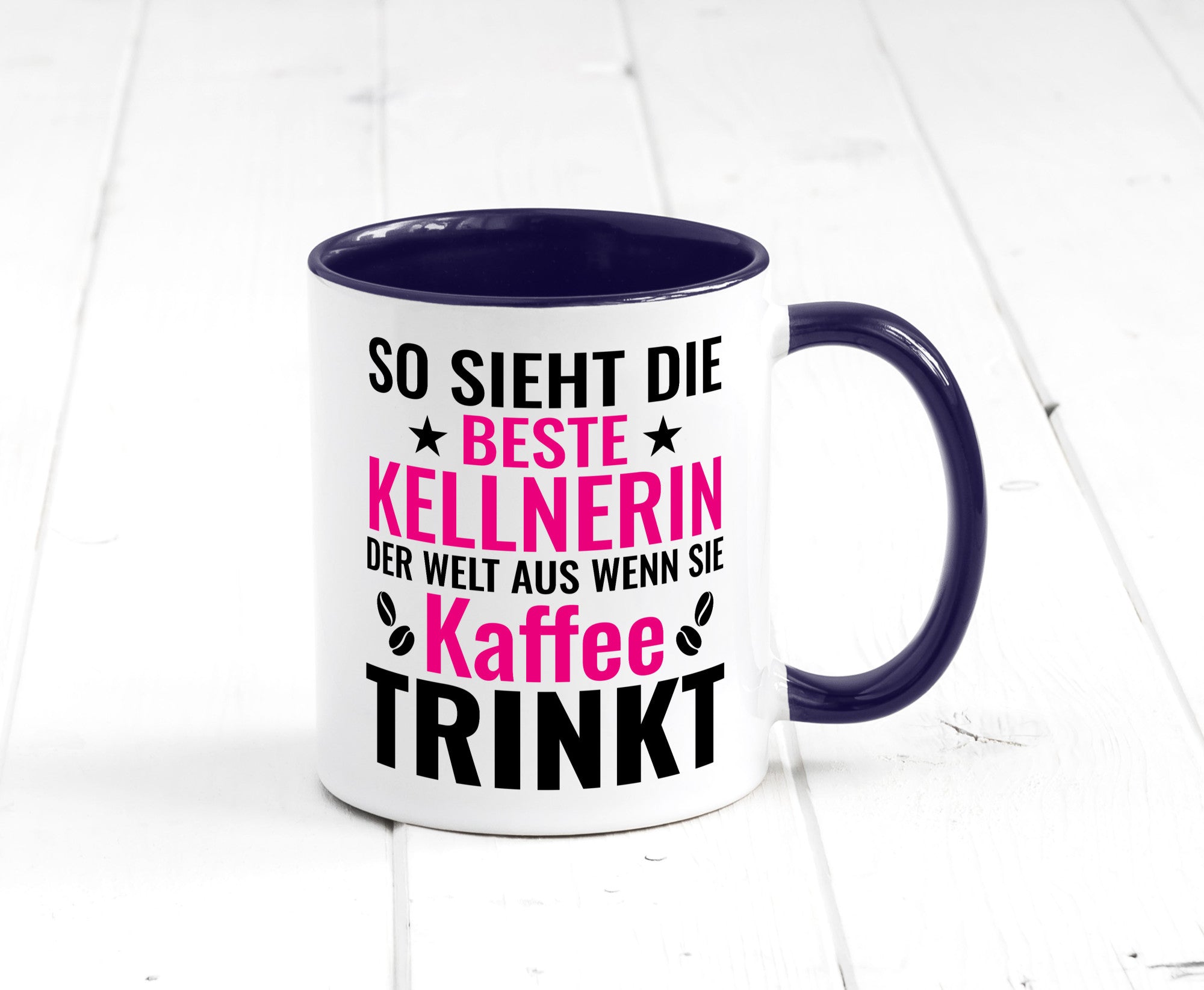 Kaffee trinkt: Kellnerin | Beruf kellnern Bedienung Humor Arbeit Kollegen Büro