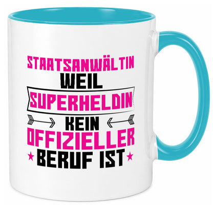Superheldin Staatsanwältin | Anwältin Humor Geschenkidee Tasse