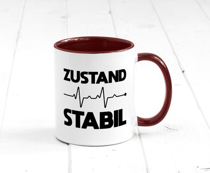 Zustand Stabil | Herzschlag Heartbeat lustiger Spruch Geschenk Humor
