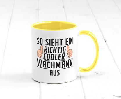 Richtig Cooler Wachmann | Wachpersonal Nachtwächter lustig Humor Geschenkidee